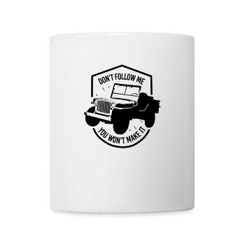 Off Road 4x4 Jeep - Tasse - Weiß - Vorne