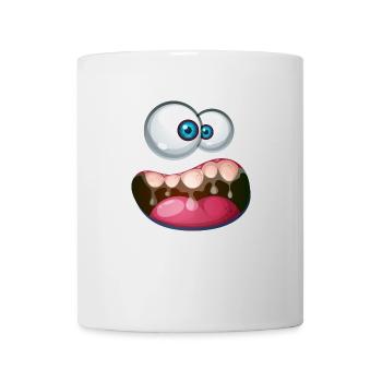 Costume de carnaval d’Halloween drôles de monstres - Mug blanc - blanc - Devant