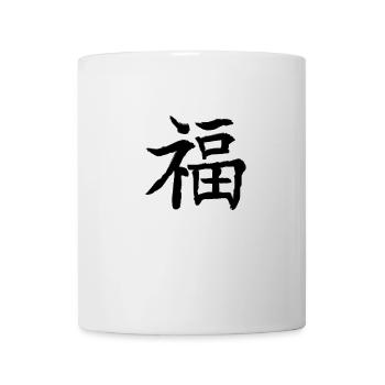 Signes chinois Chance - Mug blanc - blanc - Devant