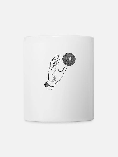 Hand mit Ball - Tasse - Weiß