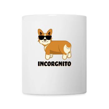 INCORGNITO CORGI lustiges Geschenk Welsh Hund - Tasse - Weiß - Vorne