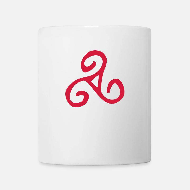 petroglyph triskele - Mug - white