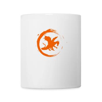 Drache - Tasse - Weiß - Vorne