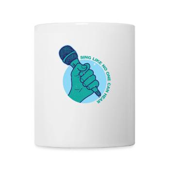 Singing music microphone - Mug - white - Front