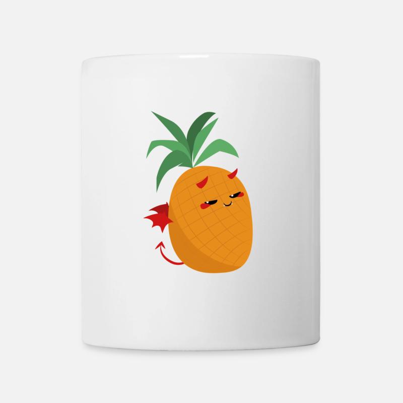Süßer Teufels-Ananas – Kleiner Fruchtdämon - Tasse - Weiß