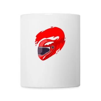 Helm Motorradhelm Rennsport Motorsport - Tasse - Weiß - Vorne