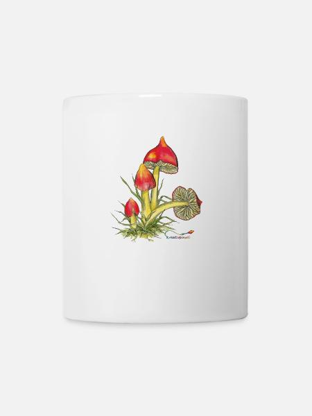 Schwärzender Saftling - Tasse - Weiß