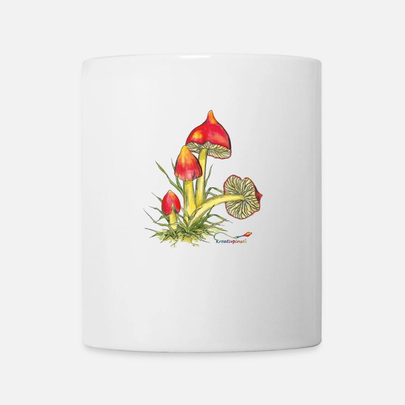 Schwärzender Saftling - Tasse - Weiß