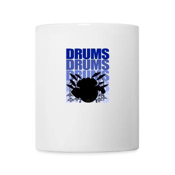 Drums blue - Tasse - Weiß - Vorne