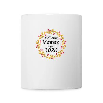 Meilleure Maman depuis 2020 - Mug blanc - blanc - Devant
