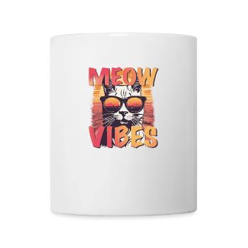 Meow Vibes - Tasse - Weiß - Vorne
