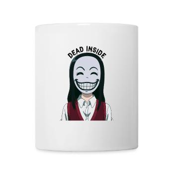 "Dead inside" Smiling anime girl - Tasse - Weiß - Vorne