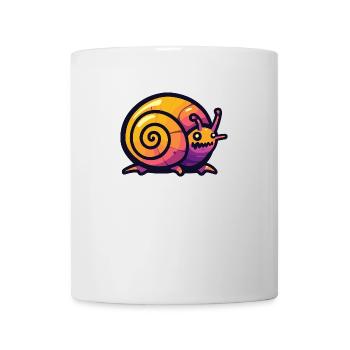 Schnecke Halloween Comic Lustig - Tasse - Weiß - Vorne