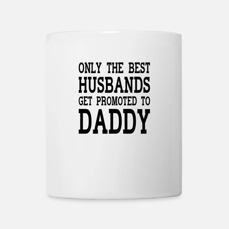 Only the best husband can become a father - Mug - white