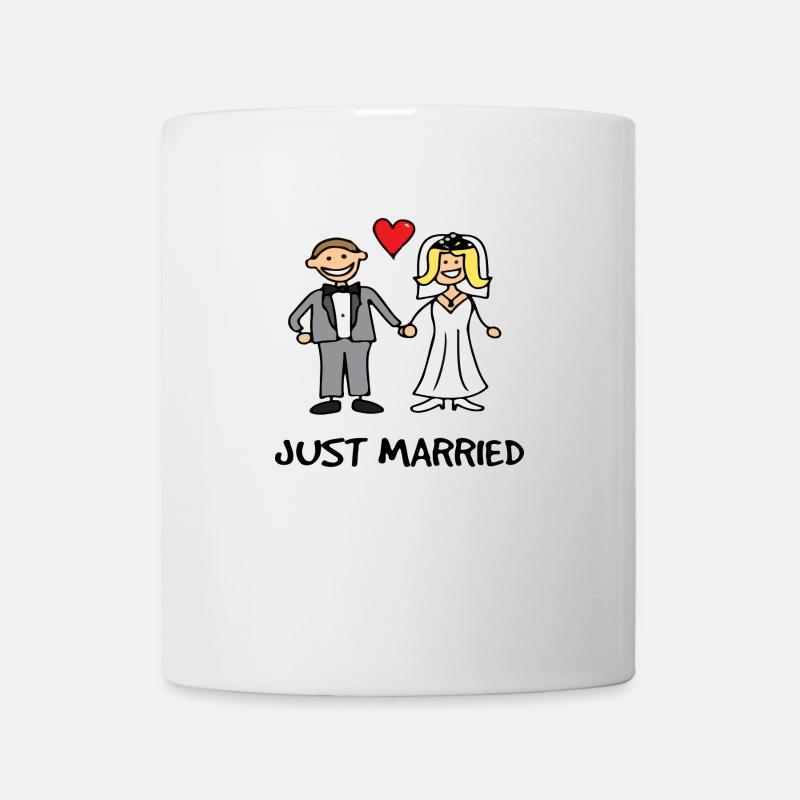 Just married - married couple, wedding present - Mug - white
