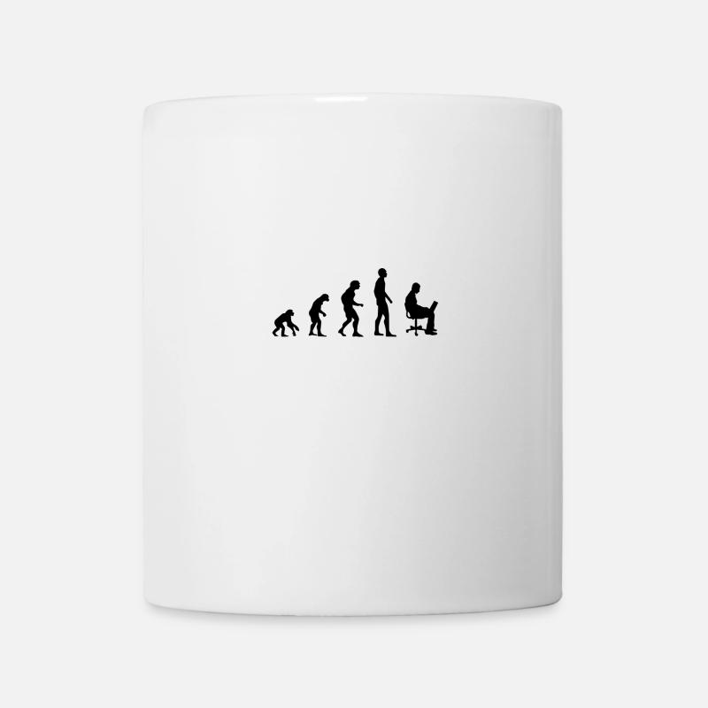 Büro Evolution - Tasse - Weiß