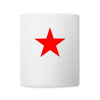Roter Stern - Red Star - Tasse - Weiß - Vorne