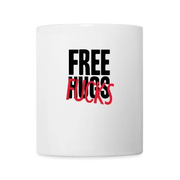 Free Fucks Hugs Gift Idea - Mug - white - Front