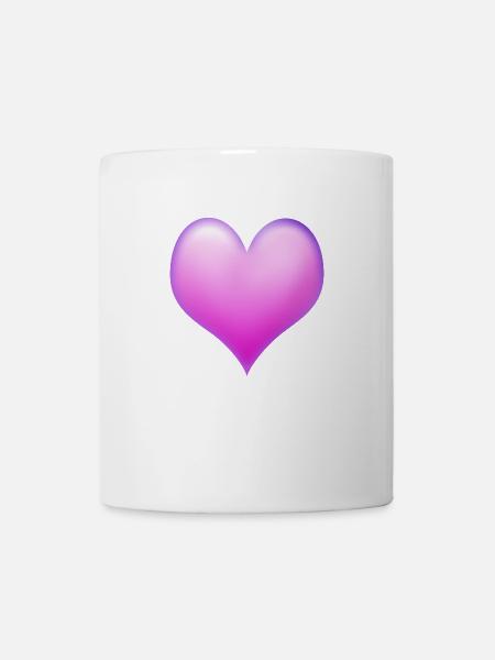 Pink heart - Mug - white