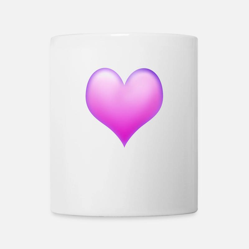 Coeur rose - Mug blanc - blanc