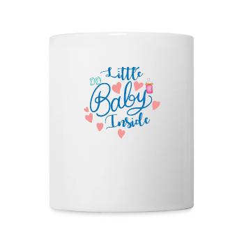 idée de cadeau naissance bébé enfant né naissance - Mug blanc - blanc - Devant