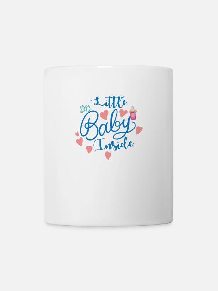 schwanger Baby Kind geboren Geburt Geschenkidee - Tasse - Weiß