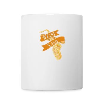 Musique Jazz Saxophone Saxophoniste Saxo Cadeau - Mug blanc - blanc - Devant