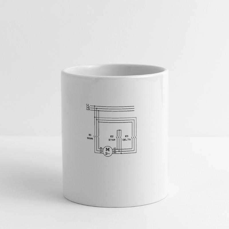 Electric electronics engine star triangle circuit Mug