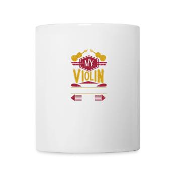 Lustig Streichinstrument Geigenbauer Geschenk - Tasse - Weiß - Vorne