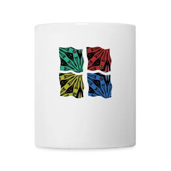 Abstraktion - Tasse - Weiß - Vorne