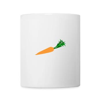 Karotte - Tasse - Weiß - Vorne
