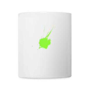 Color blot neon green - Mug - white - Front