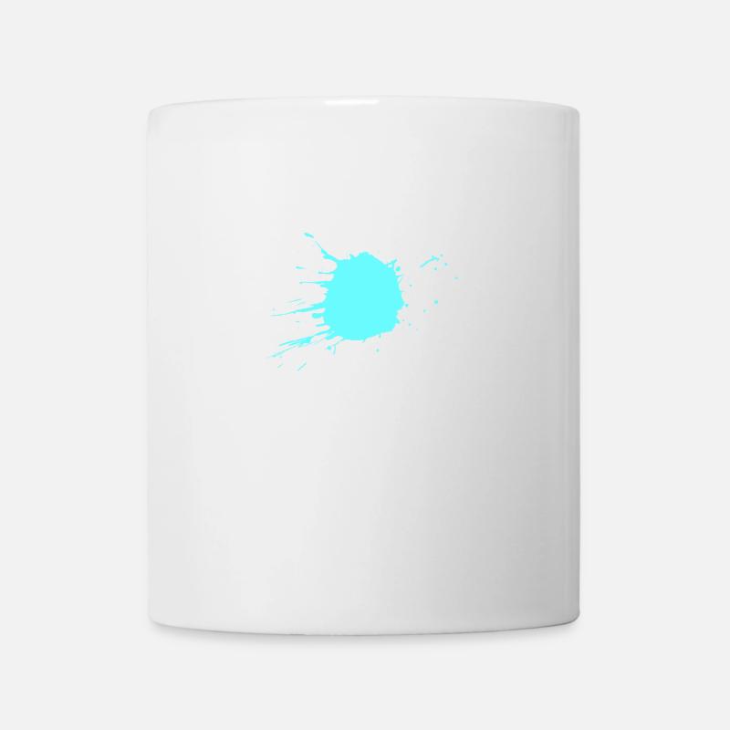 Color blot turquoise - Mug - white