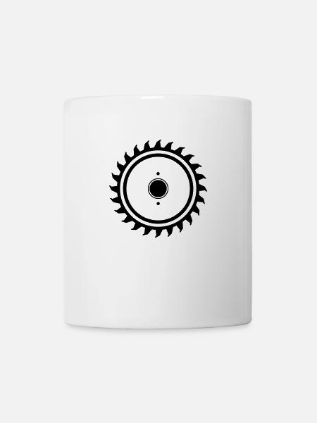 Scie Scie Scie scie de table scie à main scie - Mug blanc - blanc