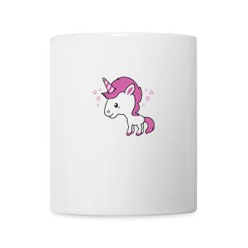 Einhorn Design das kleine niedliche Einhorn - Tasse - Weiß - Vorne