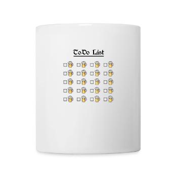 ToDo List Beer Mug Checklist Funny - Mug - white - Front