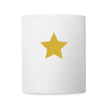 star gold goldener Stern - Tasse - Weiß - Vorne