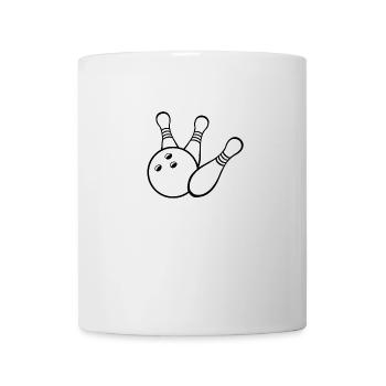 Bowling bowling cadeau de bowling - Mug blanc - blanc - Devant