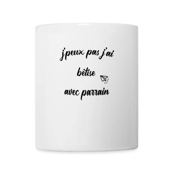 Ich kann nicht mit dem Paten wetten - Tasse - Weiß - Vorne