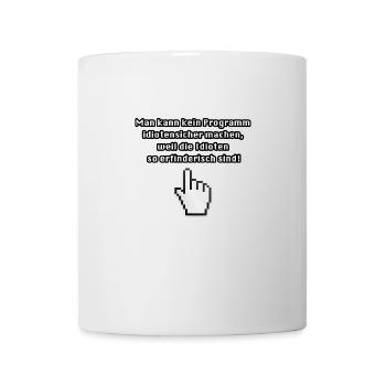 Computer Spruch lustig Bedienung - Tasse - Weiß - Vorne