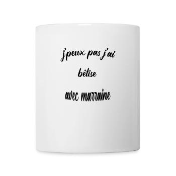 Ich kann nicht mit Patin dumm sein - Tasse - Weiß - Vorne