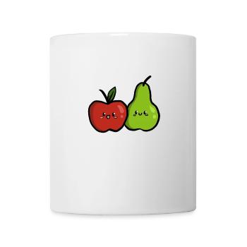 Pomme et poire - Mug blanc - blanc - Devant