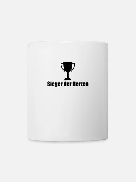Sieger der Herzen | Geschenk idee Geschenkidee - Tasse - Weiß