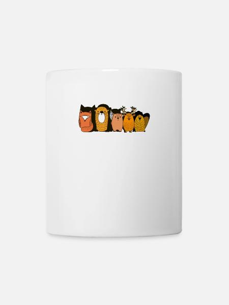 Animaux de la forêt Idée cadeau - Mug blanc - blanc