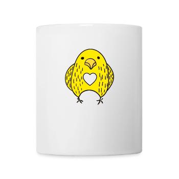 cute chicken heart gift - Tasse - Weiß - Vorne