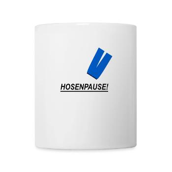 Hosenpause - Tasse - Weiß - Vorne