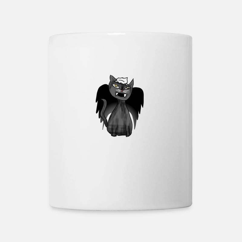 Le chat noir - Mug blanc - blanc