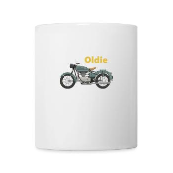 Grand-père Oldie Gold Goldie Highway to Hell Moto - Mug blanc - blanc - Devant