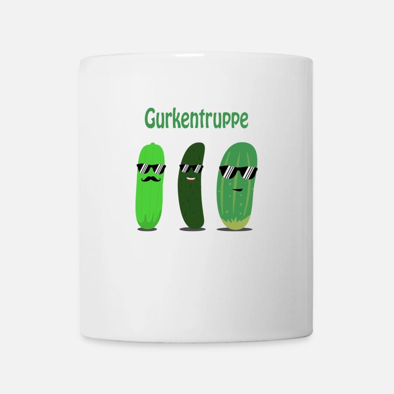 Concombre - concombre - soupe de concombre - Mug blanc - blanc