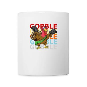 Retro Vintage Style Thanksgiving Turkey Turkey - Mug - white - Front